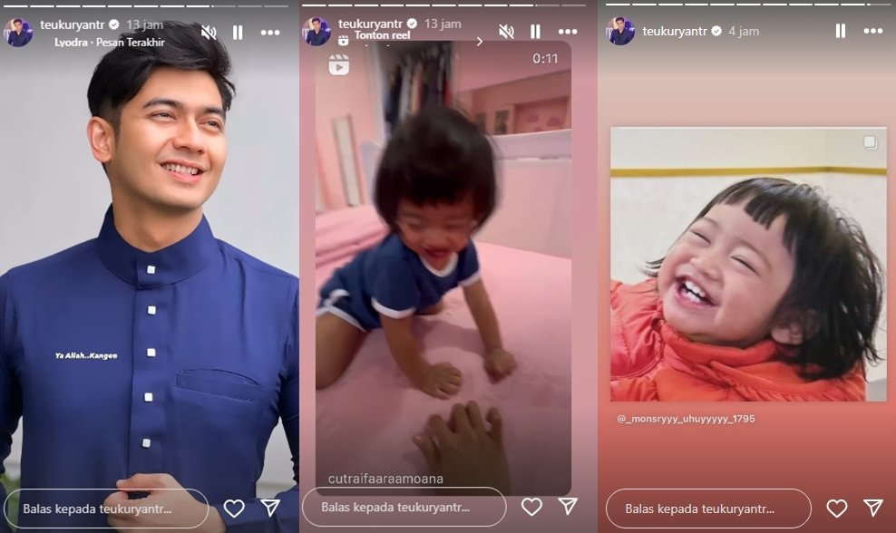 Cara Teuku Ryan Lepas Kangen dengan Putrinya: Peluk dan Ajak Bermain